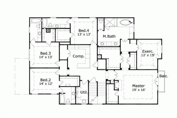 Upper/Second Floor Plan:19-1119