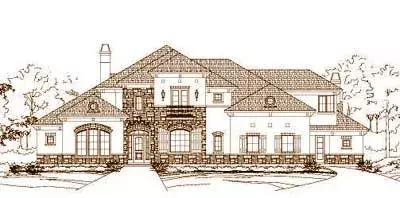 Tuscan house plans 19-1121 - front exterior, 6,583 sq ft, 5 bed, 4 bath house plans | Monster House Plans