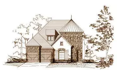 French Country house plans 19-1125 - front exterior, 3,954 sq ft, 4 bed, 4 bath house plans | Monster House Plans
