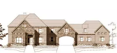 European house plans 19-1142 - front exterior, 4,435 sq ft, 5 bed, 3 bath house plans | Monster House Plans