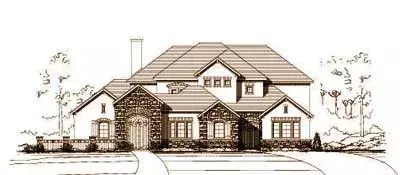 Tuscan house plans 19-1146 - front exterior, 4,747 sq ft, 4 bed, 4 bath house plans | Monster House Plans