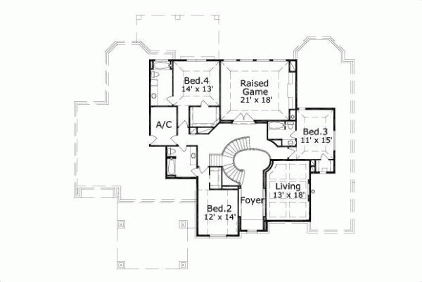 Upper/Second Floor Plan:19-1154