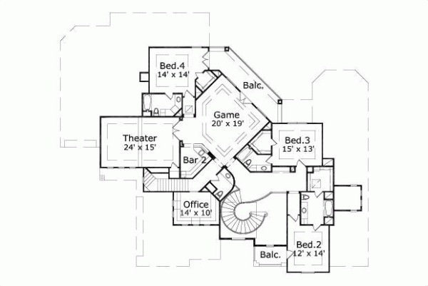 Upper/Second Floor Plan:19-1164