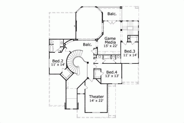 Upper/Second Floor Plan:19-1166