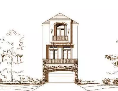 European house plans 19-1167 - front exterior, 2,623 sq ft, 3 bed, 3 bath house plans | Monster House Plans