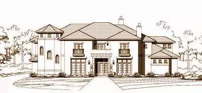 Mediterranean house plans 19-1169 - front exterior, 7,397 sq ft, 5 bed, 5 bath house plans | Monster House Plans