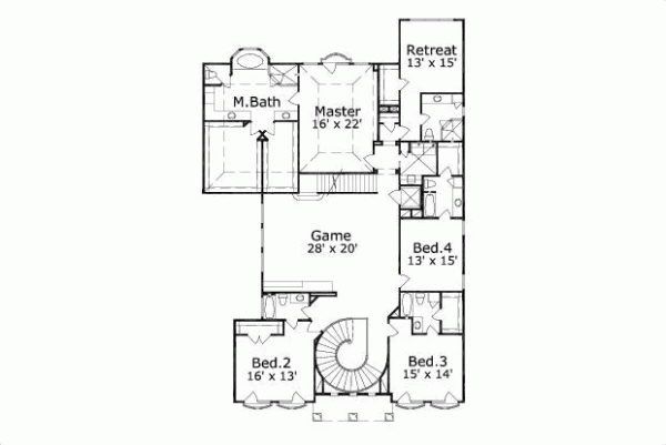 Upper/Second Floor Plan:19-1173