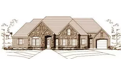European house plans 19-1175 - front exterior, 3,220 sq ft, 4 bed, 3 bath house plans | Monster House Plans