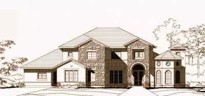 Mediterranean house plans 19-1182 - front exterior, 4,751 sq ft, 5 bed, 4 bath house plans | Monster House Plans