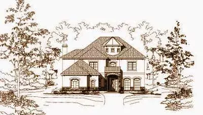 Mediterranean house plans 19-1192 - front exterior, 4,437 sq ft, 5 bed, 4 bath house plans | Monster House Plans