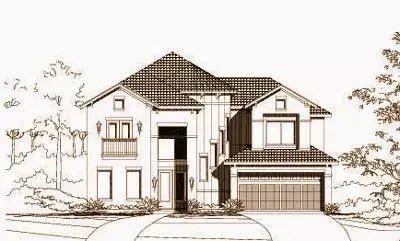 Mediterranean house plans 19-1194 - front exterior, 3,547 sq ft, 3 bed, 3 bath house plans | Monster House Plans