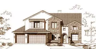 Tuscan house plans 19-1203 - front exterior, 3,515 sq ft, 5 bed, 4 bath house plans | Monster House Plans