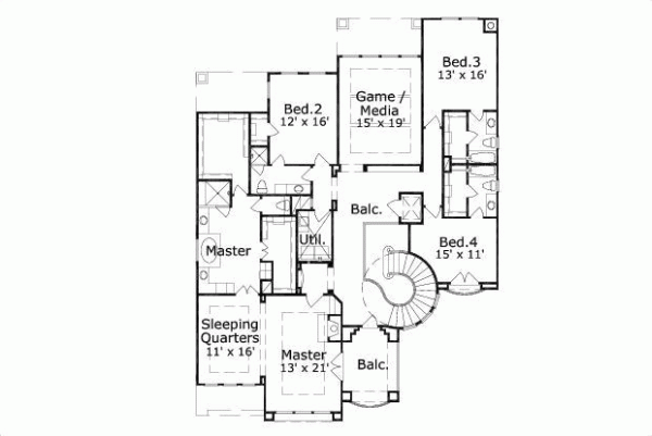 Upper/Second Floor Plan:19-1204