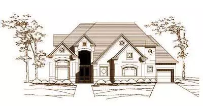 Traditional house plans 19-121 - front exterior, 4,501 sq ft, 4 bed, 3 bath house plans | Monster House Plans