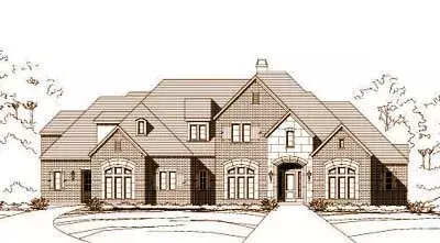 European house plans 19-1216 - front exterior, 6,622 sq ft, 5 bed, 5 bath house plans | Monster House Plans