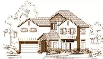 Mediterranean house plans 19-1237 - front exterior, 4,550 sq ft, 4 bed, 3 bath house plans | Monster House Plans