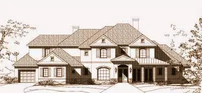 Traditional house plans 19-1249 - front exterior, 5,032 sq ft, 6 bed, 5 bath house plans | Monster House Plans