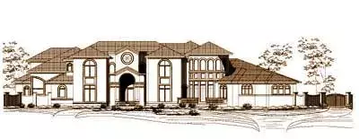 Contemporary house plans 19-125 - front exterior, 11,088 sq ft, 6 bed, 8 bath house plans | Monster House Plans
