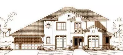 Mediterranean house plans 19-1252 - front exterior, 4,095 sq ft, 5 bed, 4 bath house plans | Monster House Plans