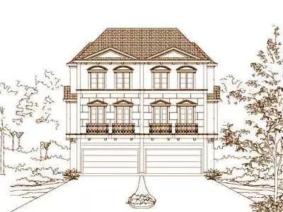 European house plans 19-1255 - front exterior, 7,554 sq ft, 6 bed, 4 bath house plans | Monster House Plans