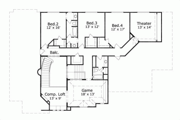 Upper/Second Floor Plan:19-1257