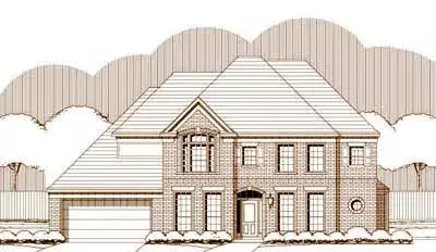 Traditional house plans 19-1259 - front exterior, 3,440 sq ft, 4 bed, 3 bath house plans | Monster House Plans
