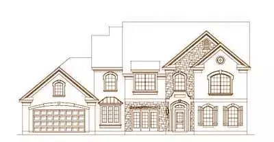 French Country house plans 19-1262 - front exterior, 3,345 sq ft, 5 bed, 3 bath house plans | Monster House Plans