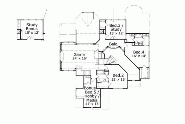 Upper/Second Floor Plan:19-1266
