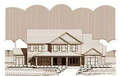 Country house plans 19-1270 - front exterior, 3,599 sq ft, 4 bed, 3 bath house plans | Monster House Plans