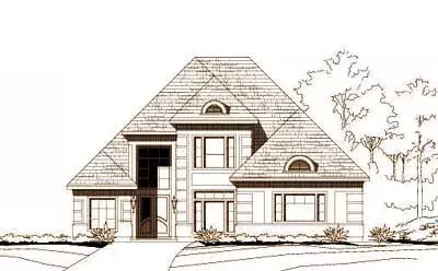Traditional house plans 19-1278 - front exterior, 3,747 sq ft, 4 bed, 3 bath house plans | Monster House Plans