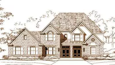 Traditional house plans 19-1283 - front exterior, 4,319 sq ft, 6 bed, 3 bath house plans | Monster House Plans