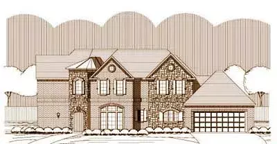 Traditional house plans 19-1285 - front exterior, 3,645 sq ft, 4 bed, 3 bath house plans | Monster House Plans