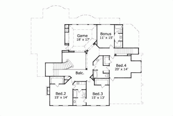 Upper/Second Floor Plan:19-1291