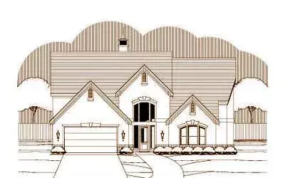 European house plans 19-1294 - front exterior, 6,724 sq ft, 5 bed, 6 bath house plans | Monster House Plans