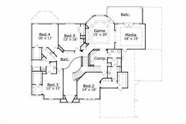 Upper/Second Floor Plan:19-1295