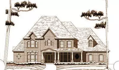 Traditional house plans 19-1298 - front exterior, 5,024 sq ft, 4 bed, 3 bath house plans | Monster House Plans