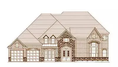 French Country house plans 19-1303 - front exterior, 4,275 sq ft, 4 bed, 3 bath house plans | Monster House Plans