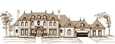 European house plans 19-1305 - front exterior, 7,910 sq ft, 6 bed, 7 bath house plans | Monster House Plans