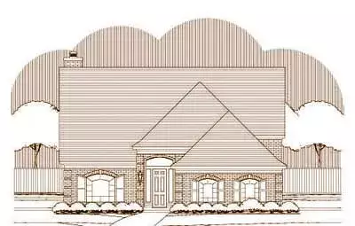 Traditional house plans 19-1308 - front exterior, 3,063 sq ft, 3 bed, 3 bath house plans | Monster House Plans