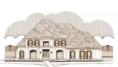 Traditional house plans 19-1315 - front exterior, 5,433 sq ft, 5 bed, 5 bath house plans | Monster House Plans