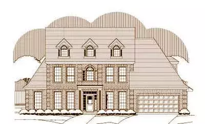 Southern Colonial house plans 19-1317 - front exterior, 3,514 sq ft, 4 bed, 3 bath house plans | Monster House Plans
