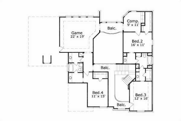 Upper/Second Floor Plan:19-1322