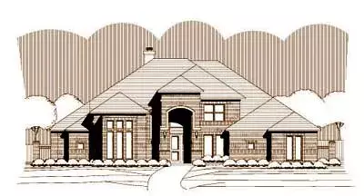 Traditional house plans 19-1323 - front exterior, 4,480 sq ft, 4 bed, 3 bath house plans | Monster House Plans