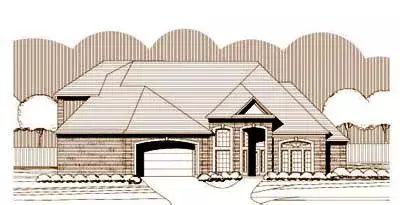 Traditional house plans 19-1328 - front exterior, 3,298 sq ft, 3 bed, 3 bath house plans | Monster House Plans