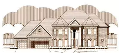 Traditional house plans 19-1330 - front exterior, 4,484 sq ft, 4 bed, 3 bath house plans | Monster House Plans