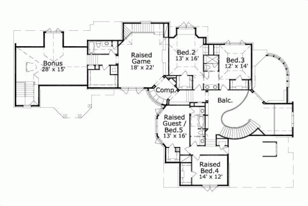 Upper/Second Floor Plan:19-1345