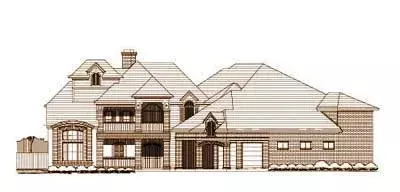 Traditional house plans 19-1349 - front exterior, 5,214 sq ft, 3 bed, 4 bath house plans | Monster House Plans