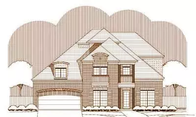 French Country house plans 19-1352 - front exterior, 4,135 sq ft, 3 bed, 5 bath house plans | Monster House Plans