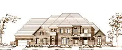 Traditional house plans 19-1356 - front exterior, 7,581 sq ft, 6 bed, 7 bath house plans | Monster House Plans