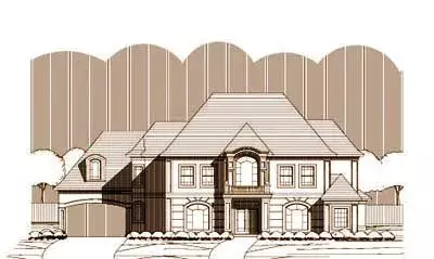 Traditional house plans 19-1358 - front exterior, 5,016 sq ft, 4 bed, 3 bath house plans | Monster House Plans